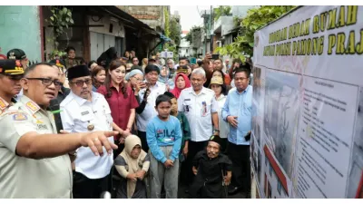 Rano Karno Groundbreaking Bedah Rumah Difabel di Cengkareng, Program Humanis Satpol PP Dimulai