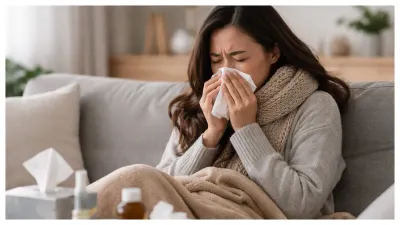 Ilustrasi 'Super Flu' (Sumber: Generative AI)