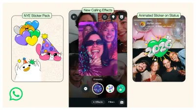 Fitur Baru WhatsApp: Stiker Eksklusif dan Efek Video Call Spesial Tahun Baru 2026