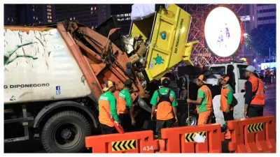 DLH DKI Jakarta Angkut 91,41 Ton Sampah Malam Tahun Baru 2026