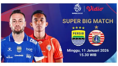 Persib Bandung vs Persija Jakarta Minggu 11 Januari 2026 Sore, Macan Kemayoran Siap Tanding dengan Persiapan Mumpuni: Pasang Target Raih 3 Poin