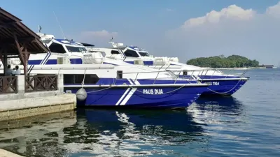 Dinas Perhubungan (Dishub) Provinsi DKI Jakarta menghentikan sementara operasional kapal cepat rute Kepulauan Seribu. (Sumber: beritajakarta.id | Foto: beritajakarta.id)