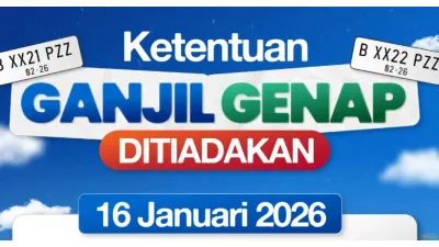 Libur Isra Miraj, Ganjil Genap 16 Januari 2026 Ditiadakan