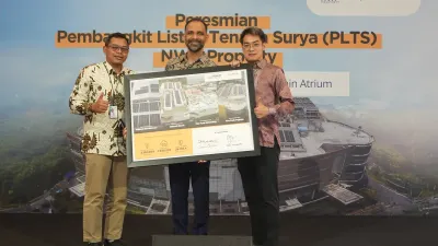 NWP Property bekerja sama dengan Xurya Daya Indonesia meresmikan pengoperasian Pembangkit Listrik Tenaga Surya (PLTS) atap on-grid di 4 pusat perbelanjaan, yakni The Park Pejaten, Citiplaza Bondowoso, Citimall Garut, dan The Park Semarang. (Dok Ist)