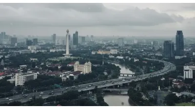 Ilustrasi. Cuaca di Jakarta (Sumber: Gemini AI)