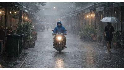 Pergerakan Angin Monsun Asia, BMKG: Potensi Hujan Ringan di DKI Jakarta hingga 13 Wilayah Indonesia Hujan Lebat