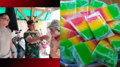 Viral Video Oknum Polisi dan TNI Jejali Pedagang Es Kue Jadul, Diduga Berbahan Spons Faktanya Tidak, Kini Minta Maaf