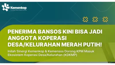 Penerima Bansos Bisa jadi Anggota Koperasi Merah Putih (Sumber: Instagram @kemenkop)