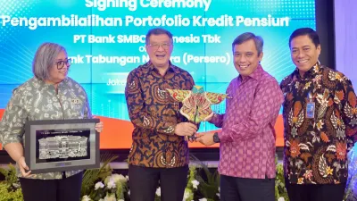 Dukung Pertumbuhan Berkelanjutan, BTN dan SMBC Indonesia Alihkan Kredit Pensiun