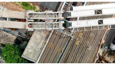 Proyek LRT Jakarta Fase 1B Velodrome - Manggarai (Sumber: Instagram @waskita_karya)