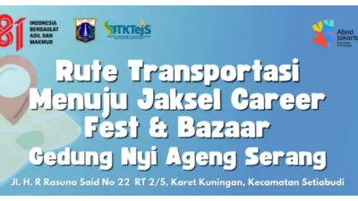 Jakarta Job Fair 2026 di Gedung Nyi Ageng Serang, Jakarta Selatan (Sumber: Instagram @sudisnakertransgijaksel)