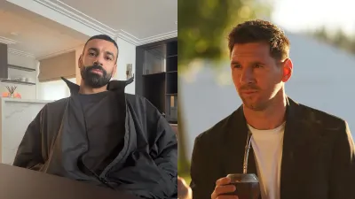 Mohammed Salah dan Lionel Messi (Sumber: Instagram.com/@leomessi/@mosalah)
