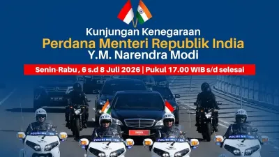 Pihak kepolisian telah menyiapkan skema rekayasa lalu lintas di sejumlah titik kunjungan kenegaraan Perdana Menteri Republik India pada 6-8 Juli 2026. (Sumber: Instagram @tmcpoldametro | Foto: Instagram @tmcpoldametro)