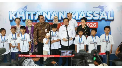 Program Khitanan Massal PAM Jaya Pecahkan Rekor Muri (Sumber: beritajakarta.id)