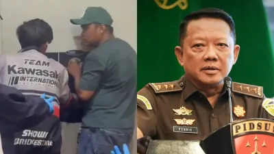 Ahli Kunci Asal Ciawi Sedang Berusaha Buka Brankas yang Diduga Milik Febri Adriansyah. (Sumber: instagram.com/info.jakartabarat, x.com/@KejaksaanRI)