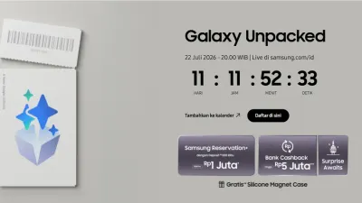Samsung Galaxy Unpacked Dijadwalkan Berlangsung 22 Juli 2026. (Sumber: samsung.com/id/unpacked/)