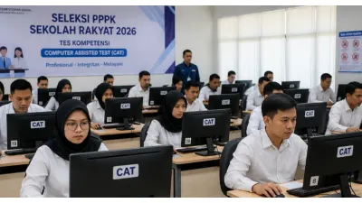 Ilustrasi. CAT PPPK Sekolah Rakyat 2026 (Sumber: Generative AI)