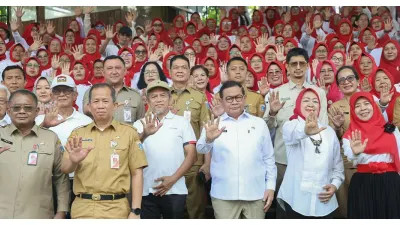 Gubernur DKI Jakarta, Pramono Anung dalam acara peringatan Hari Lanjut Usia Ke-30 (HLUN) 2026 di Jakarta Bird Land Gelanggang Samudera Ancol, Jakarta Utara, Selasa (14/7). (Sumber: beritajakarta.id)