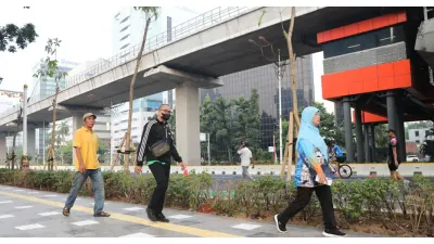 Pemprov DKI Terus Tingkatkan Kualitas Jalur Pedestrian (Sumber: beritajakarta.id)