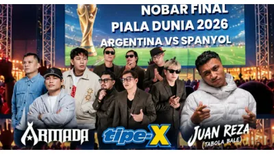 Nobar Final Piala Dunia 2026 Argentina vs Spanyol di Lapangan Banteng (Sumber: Instagram @dkijakarta)