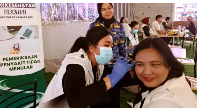 Puskesmas Kecamatan Kramat Jati Buka Layanan CKG di Pusat Perbelanjaan (Sumber: beritajakarta.id)