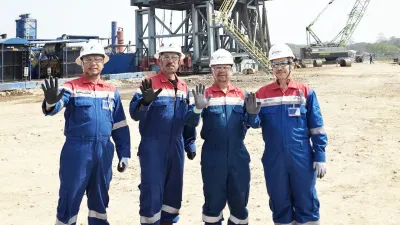PT Pertamina Drilling Services Indonesia (Pertamina Drilling) menyelesaikan pengeboran sumur Rig PDSI#15.3/N110-M (1500 HP) pengembangan JAS-034 milik PT Pertamina EP Zona 7. (Foto: Dok PT Pertamina Drilling Services Indonesia)