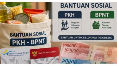 Ilustrasi. Bansos PKH dan BPNT (Sumber: Generative AI)