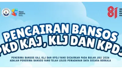 Dinas Sosial kembali mencairkan Bantuan Sosial Pemenuhan Kebutuhan Dasar (PKD) Bulan Juli 2026 (Sumber: Instagram @dinsosdkijakarta)