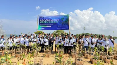 Bibit mangrove dalam program PNM Green Impact menjadi bagian dari upaya pelestarian ekosistem pesisir sekaligus mendukung keberlanjutan ekonomi masyarakat.