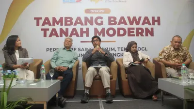 dalam diskusi bertemakan Tambang Bawah Tanah Modern “Perspektif Sains, Hukum, Teknologi dan Perlindungan Lingkungan” yang digelar E2S, Senin 27 Juli 2026 (Foto: Dok Ist)