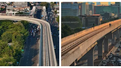 Jalur LRT Jakarta Fase1B (Sumber: Instagram @mainkejakarta)