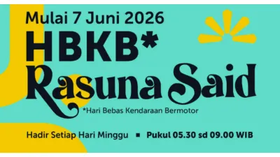 HBKB atau CFD di Rasuna Said Dimulai Minggu 7 Juni 2026 (Sumber: Instagram @dkijakarta)