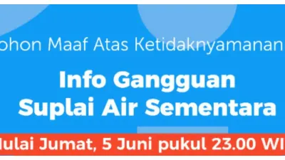 Distribusi Air PAM Jaya Alami Gangguan Sementara Mulai Malam Ini (Sumber: Instagram @dkijakarta)