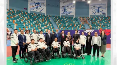 Tim Boccia Indonesia pada Astana 2026 World Boccia Cup di Kazakhstan jadi juara umum dengan 3 medali emas dan 1 perak. (Sumber: Instagram @indonesiainnursultan | Foto: Instagram @indonesiainnursultan)