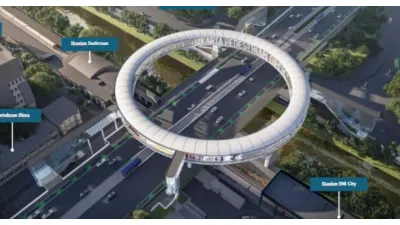 Desain Dukuh Atas Pedestrian Deck (Sumber: Dok MRT Jakarta)