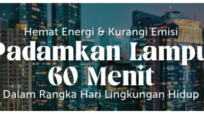 Pemprov DKI Jakarta Ajak Warga Padamkan Lampu Selama 1 Jam Sabtu 13 Juni 2026 (Sumber: Instagram @dkijakarta)