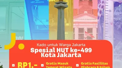 Pemerintah Provinsi (Pemprov) DKI Jakarta menyiapkan kado spesial untuk warga Jakarta dalam rangka menyambut Hari Ulang Tahun (HUT) ke-499 Jakarta. (Sumber: Instagram @dkijakarta | Foto: Instagram @dkijakarta)
