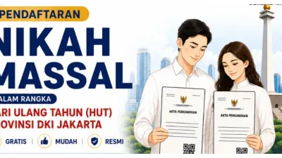 Dukcapil Jakarta Utara Gelar Nikah Massal GRATIS (Sumber: Instagram @dukcapiljakut)