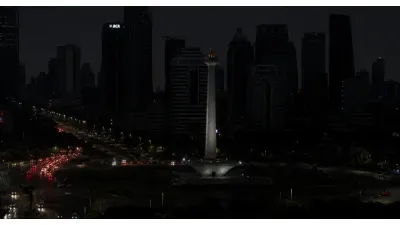 Ilustrasi. Pemadaman Lampu di Jakarta (Sumber: Generative AI)
