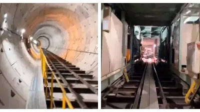 Jalur Kereta Bawah Tanah Bundaran HI-Monas (Sumber: TikTok @mrtjkt)