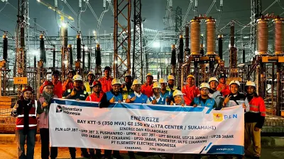 GI 150 kV Sukamahi arah Pelanggan KTT 5 Digital Edge 1 memiliki kapasitas sebesar 350 MVA yang dirancang untuk memenuhi kebutuhan listrik pelanggan strategis sektor digital. (Sumber: Ist)