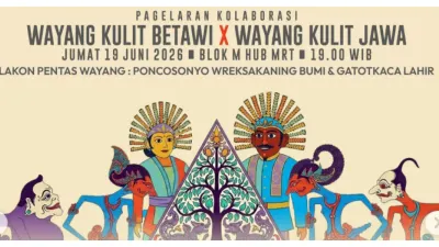 Gelar Gebyar Harmoni Budaya Jakarta Kolaborasi Wayang Kulit Betawi dan Wayang Kulit Jawa (Sumber: Instagram @mrtjkt)