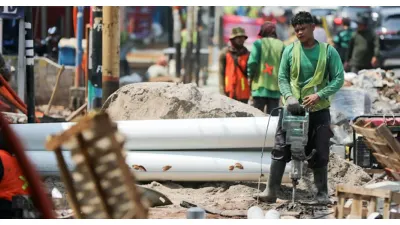 Proses Rekrutmen Padat Karya (Sumber: beritajakarta.id)