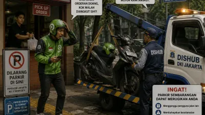 Ilustrasi. Sebuah video yang memperlihatkan aksi dramatis seorang pengemudi ojek online (ojol) di Jakarta Timur mendadak viral di media sosial. (Sumber: Generate by AI | Foto: Generate by AI)