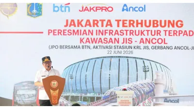 Gubernur DKI Jakarta Pramono Anung Meresmikan Pengoperasian Stasiun JIS, Senin (22/6) (Sumber: beritajakarta.id)
