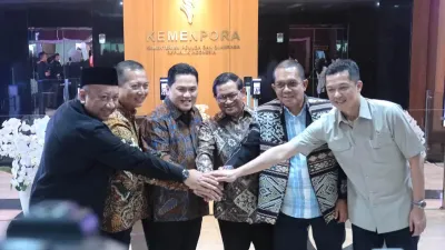 Gubernur DKI Jakarta, Pramono Anung menegaskan kesiapan Pemerintah Provinsi (Pemprov) DKI Jakarta untuk mendukung penyelenggaraan Pekan Olahraga Nasional (PON) XXII Tahun 2028. (Sumber: beritajakarta.id | Foto: beritajakarta.id)