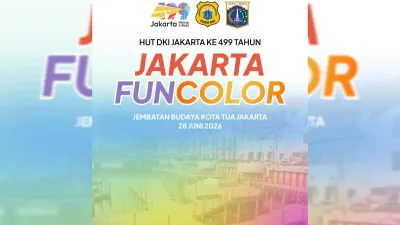 Forum Kewaspadaan Dini Masyarakat (FKDM) DKI Jakarta bersiap menggelar acara bertajuk Jakarta Fun Color guna menyemarakkan Hari Ulang Tahun (HUT) ke-499 Kota Jakarta. (Sumber: beritajakarta.id | Foto: beritajakarta.id)