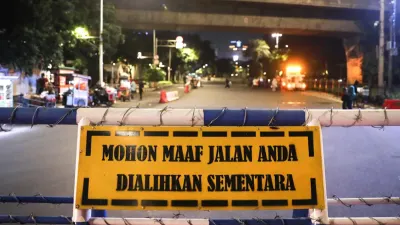 Dishub DKI Jakarta menyiapkan rekayasa lalu lintas besar-besaran guna mendukung perayaan Malam Puncak HUT ke-499 Jakarta. (Sumber: Beritajakarta.id | Foto: Beritajakarta.id)