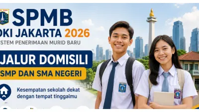 Ilustrasi. SPMB DKI Jakarta 2026 Jalur Domisili SMP dan SMA Dibuka per Hari Ini (Sumber: Generative AI)