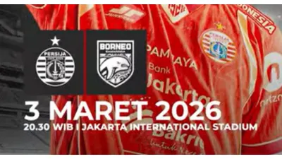 Jadwal dan LINK Live Streaming Persija vs Borneo FC, Selasa (3/3). (Sumber: Instagram @dkijakarta)